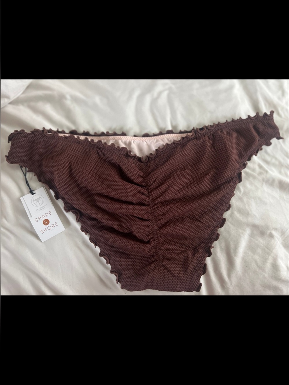 Shade & Shore Brown Ribbed Underwire Bikini Set - Picture 9 of 11